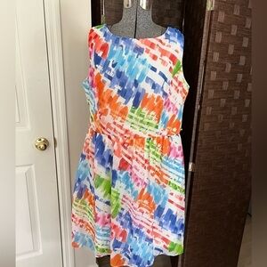 RN Studios by Ronnie Nicole Lined Floral Dress, Size 16